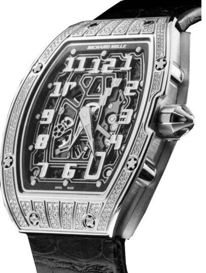Richard Mille Replica Watch RM 67-01 Extra Flat titanium with diamond Automatic